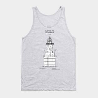 Sabine Bank Lighthouse - Texas - SBDpng Tank Top